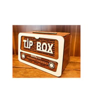 - Ahşap Kumbara Nostalji Radyo Tip Box Bahşiş Kutusu Tipbox