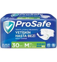 Prosafe Hasta Bezi Yetişkin Bel Bantlı Tekstil Yüzey M-Orta Boy 30 Adet Tekli Pk