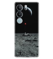 Vivo V29 Kılıf Silikon Desen Özel Seri Astronoot Red Baloon 1608