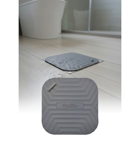 Gri Silikon Kötü Koku Önleyici Kare Gider Kapağı Tıpası – Banyo, Mutfak ve Balkon Lavabo Giderleri İçin