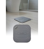 Gri Silikon Kötü Koku Önleyici Kare Gider Kapağı Tıpası – Banyo, Mutfak ve Balkon Lavabo Giderleri İçin