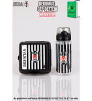 "DEKOMUS CEP DEFTERİ HEDİYELİ" YENİ SEZON LİSANSLI BEŞİKTAŞ BESLENME KABI VE 500 ML TRITAN MATARA YEMEK SETİ (Mavi)