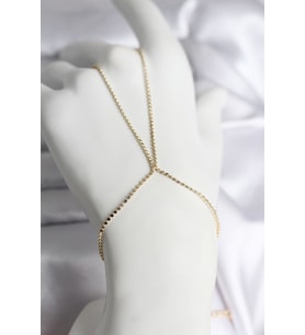 316L Çelik Gold Renk Ezme Zincir Model Kadın Şahmeran