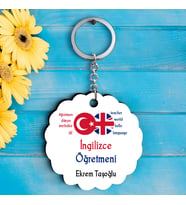 İngilizce Öğretmenlerine Özel İsimli Anahtarlık