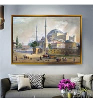 Altın Çerçeveli dekoratif tablo a1659 (Gold)