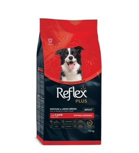 Reflex Plus Kuzu Etli Orta ve Büyük Irk Yetişkin Köpek Maması 12 Kg