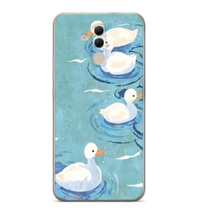 Huawei Mate 20 Lite Uyumlu Baskılı Yumuşak Silikon Şeffaf Telefon Kılıfı