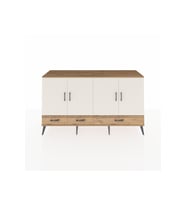 Kronos Konsol 6 Raflı 3 Çekmeceli 4 Kapaklı 176x59x99 Çam-Aytaşı/Çam