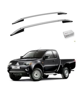 Turtle Mitsubishi L200 (Mk4) 2006-2014 Tavan Çıtası Crown Gri