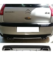 Citroen C4 Gri Difüzör Çiftli Kare Egzoz Görünümlü D Tip Difizör