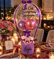 Bearbloom Kişiye Özel Konsept Tasarlanabilir Balon Kutusu