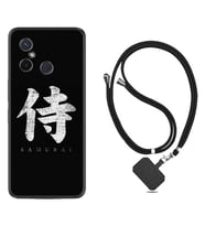 Xiaomi Redmi 12C Kılıf Resimli Boyun Askılı İpli Desenli Silikon Samurai 1340
