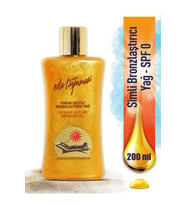 Eda Taşpınar Yoğun Bronzlaştırıcı Işıltılı Simli Yağ - 200 ml