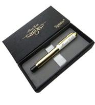Signator® ST216 Beyaz Gold Dolma Kalem  İsme Özel Kalem (STD)