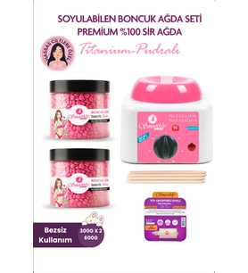 Smoothly Soyulabilen Boncuk Ağda 600gr + Ağda Isıtıcı Makine + Ağda Losyonu + Spatula Seti SMBONCUKAGDA01RADIUS
