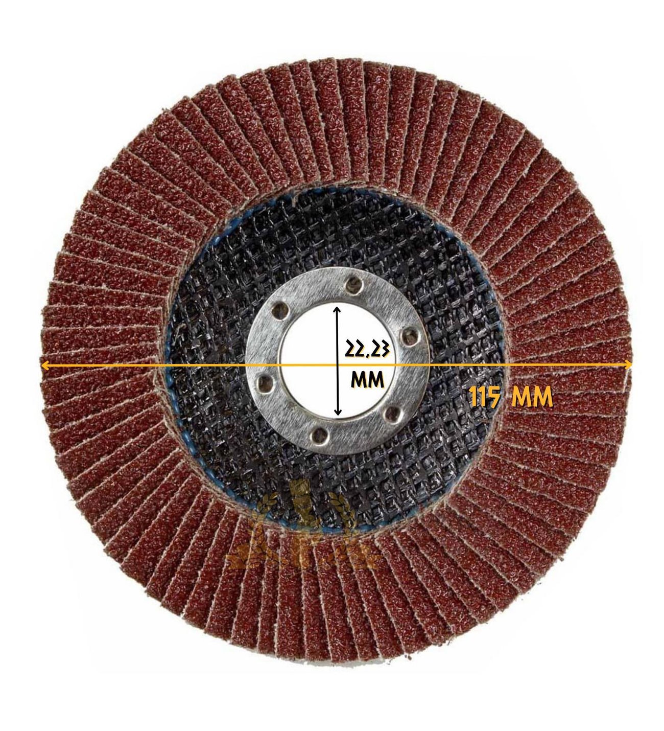 八*朔様 EZ5ー832M ティップ折れ Atlas Katlı Flap Disk Yuvarlak Zımpara 115 mm - P40 Kum - 1 Adet