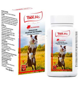 Biolive Köpekler İçin Kalsiyum Toz Vitamin 100gr