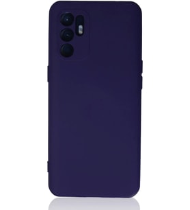 Newface Oppo Reno 6 Kılıf Nano içi Kadife Silikon - Mor