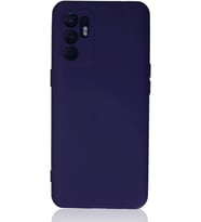Newface Oppo Reno 6 Kılıf Nano içi Kadife Silikon - Mor