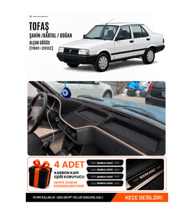 e-biz TOFAŞ ŞAHİN DOĞAN KARTAL ALÇAK GÖĞÜS (1981-2002) Uyumlu Torpido Örtüsü - Siyah-Bej - TF001