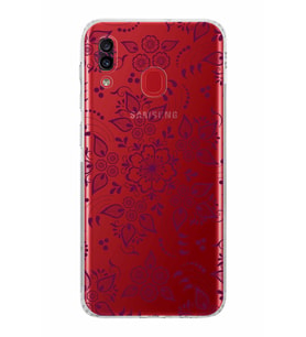 Samsung Galaxy A30  Kamera Korumalı  Kapak Nostalji Desen Tasarımlı  Şeffaf Kılıf