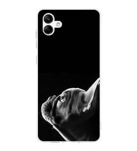 PrintiFy Samsung Galaxy A04 ile Uyumlu Köpek 1 Kamera Korumalı Şeffaf Kılıf