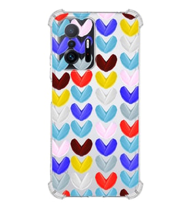 PrintiFy Xiaomi Mi 11T Pro Uyumlu Water Color 1 Baskılı Şeffaf Köşe Korumalı Antişok Kılıf
