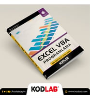 EXCEL VBA PROGRAMLAMA EĞİTİM KİTABI (Siyah - Beyaz)