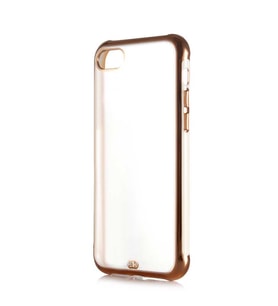 Apple iPhone 7 Kılıf Zore Voit Altın Renk Tasarımlı Kılıf (Beyaz)