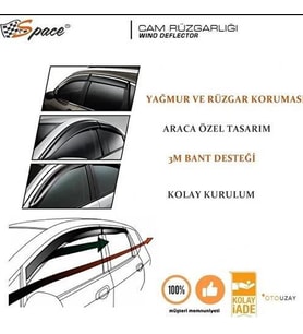 Cam Rüzgarlığı Uyumlu 1.2Mm Seat/İbiza 2009-2014 4'Lü Set / Caru371