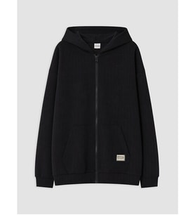 LCW Kids Siyah Erkek Çocuk Soft Touch Fermuarlı Sweatshirt