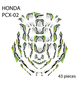 Grippatch - HONDA PCX-125 (2025) ile Uyumlu 43 Parça Tank Pad Seti GC40-B-S