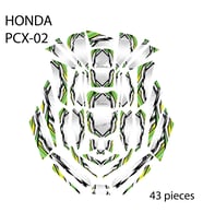 Grippatch - HONDA PCX-125 (2025) ile Uyumlu 43 Parça Tank Pad Seti GC40-B-S