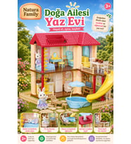 Doğa Ailesi Yaz Evi Havuzlu Oyuncak Ev - Tavşan Ailesi Oyun Evi Tavşan Tatil Evi Sylvanian Evi