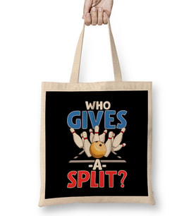 Cute & Funny Who Gives A Split Pun Bowler Bez Çanta Uzun Saplı