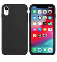 Apple iPhone XR İçi Kadife Silikon Kılıf Siyah