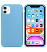 Apple iPhone 11 Altı Açık Liquit Lansman Silikon Gök Mavisi