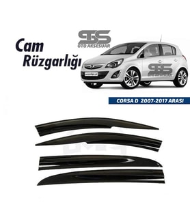 Cam Rüzgarlığı Opel Corsa D 2007-2017 Mügen Tip Piano Black