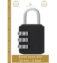 #AsmaKilit Güvenli Dayanıklı Çelik Gövde Pratik Koruma Sağlayan Uzun Ömürlü Şifreli Asma Kilit 32mm