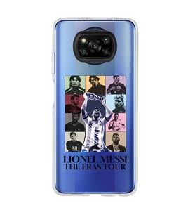 Poco X3 PRO / X3 NFC Uyumlu Lionel Messi Tasarımlı Şeffaf Telefon Kılıfı