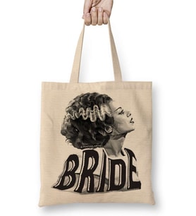 Bride Of Frankenstein The Black White Bride Bez Çanta Uzun Saplı