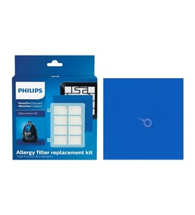 Philips PowerPro Active FC9588/81 Uyumlu FC8010/01 Yıkanabilir Filtre Seti - Orijinal Kutulu  2x Sünger Filtreli