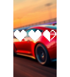Pixel Art Kalp JDM Araba-Motosiklet Cam Etiket Sticker 20x5,6cm Beyaz Renk