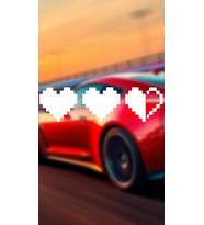 Pixel Art Kalp JDM Araba-Motosiklet Cam Etiket Sticker 20x5,6cm Beyaz Renk