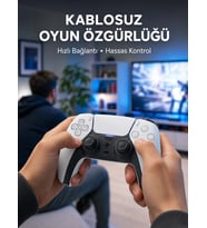 Northcity Yeni Nesil PS5 Kablosuz Oyun Kolu - Sessiz Tuşlar ve Hassas Kontrol