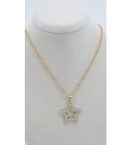 XUPİNG JEWELRY YILDIZ ZİRKON TAŞLI KOLYE (Sarı)