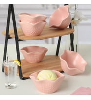 Keramika Mat Açık Pembe Roma Çerezlik/Sosluk 11 Cm 6 Adet 971