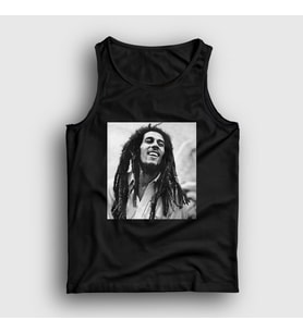 Presmono Unisex Siyah Photo Bob Marley Atlet 265507tt