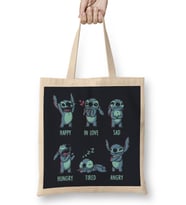 Stitch Monster Emotions Bez Çanta Uzun Saplı