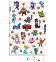 Brawl Stars Büyük Yıldızlar Puzzle 240 Parça Yapboz